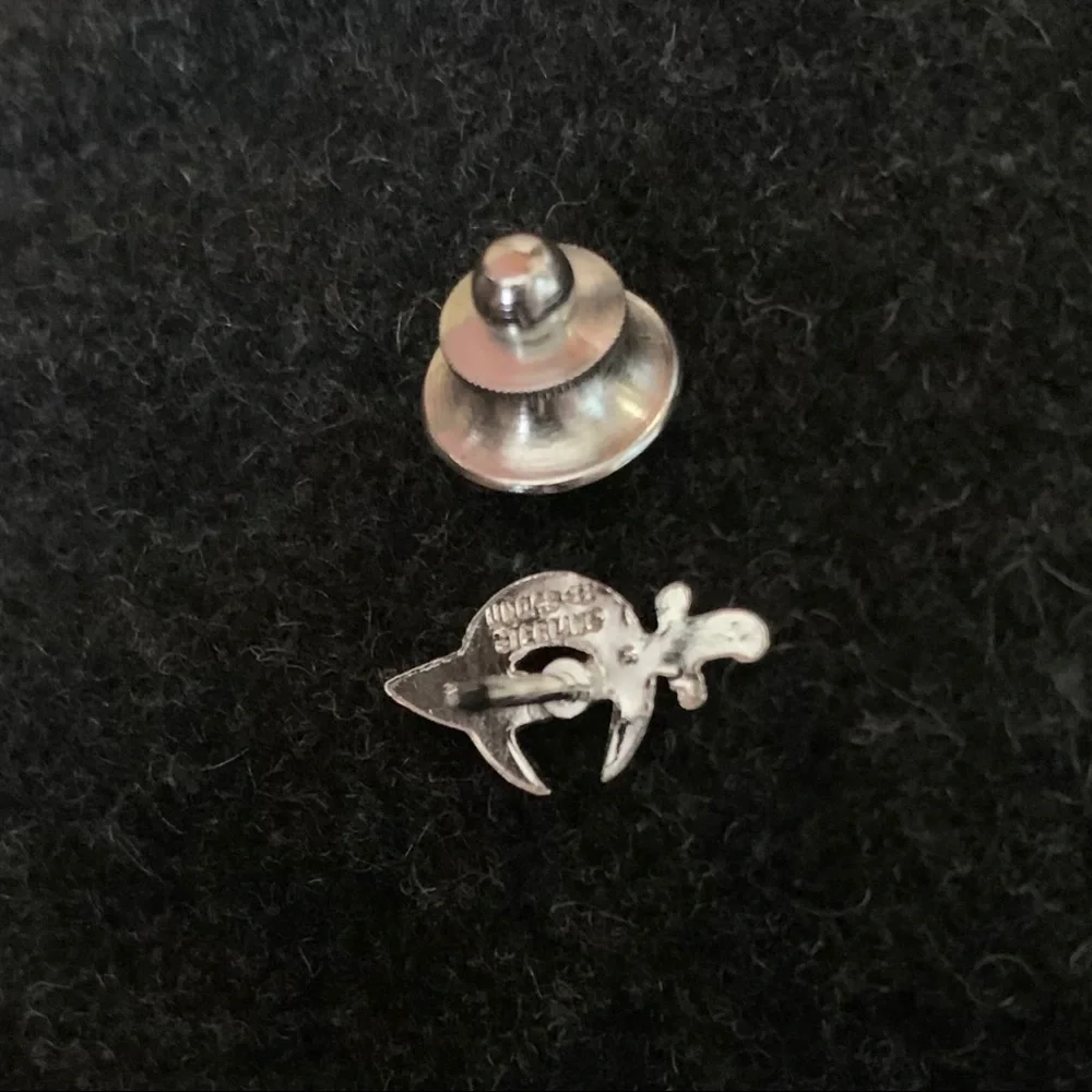 Vintage sterling crystal scimitar Shriner pin - Picture 6 of 7